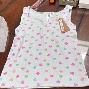 Skims Heart Print Tank Top